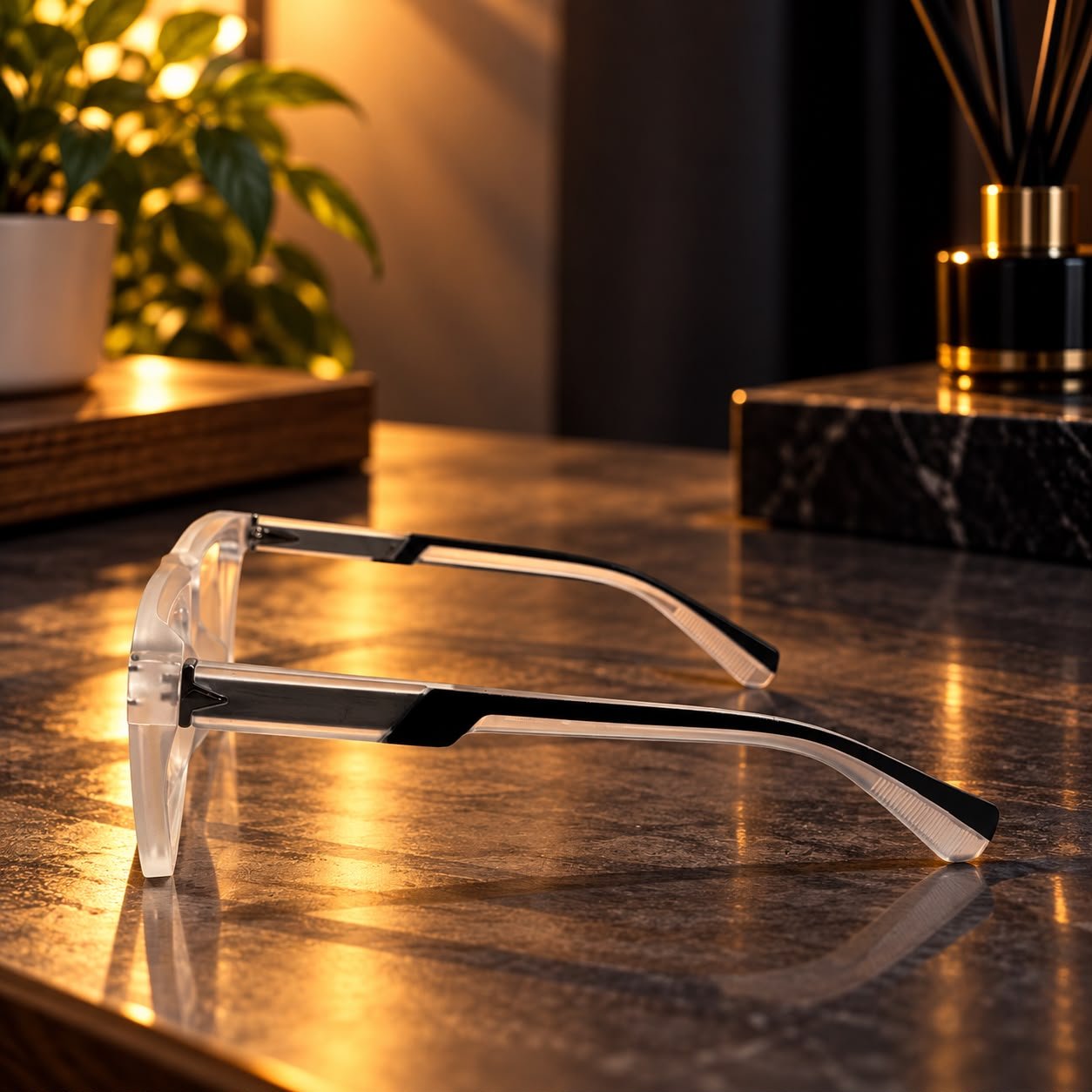 Sanwaliyas Premium Transparent Blue Light Blocking Glasses for Men & Women - Image 1
