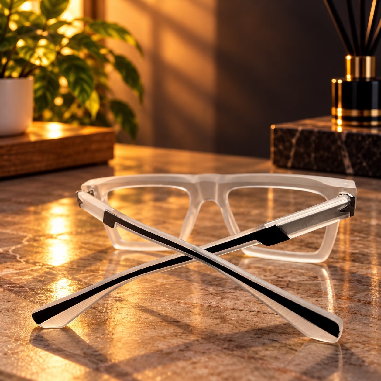 Sanwaliyas Premium Transparent Blue Light Blocking Glasses for Men & Women - Image 4