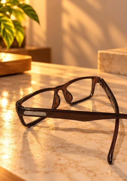 Sanwaliyas Premium Brown Transparent Blue Light Blocking Glasses for Men & Women